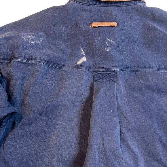 Vintage 955 Originals Button Up Shirt Mens Large Casual Comfy Flannel Denim Top - Picture 12 of 13
